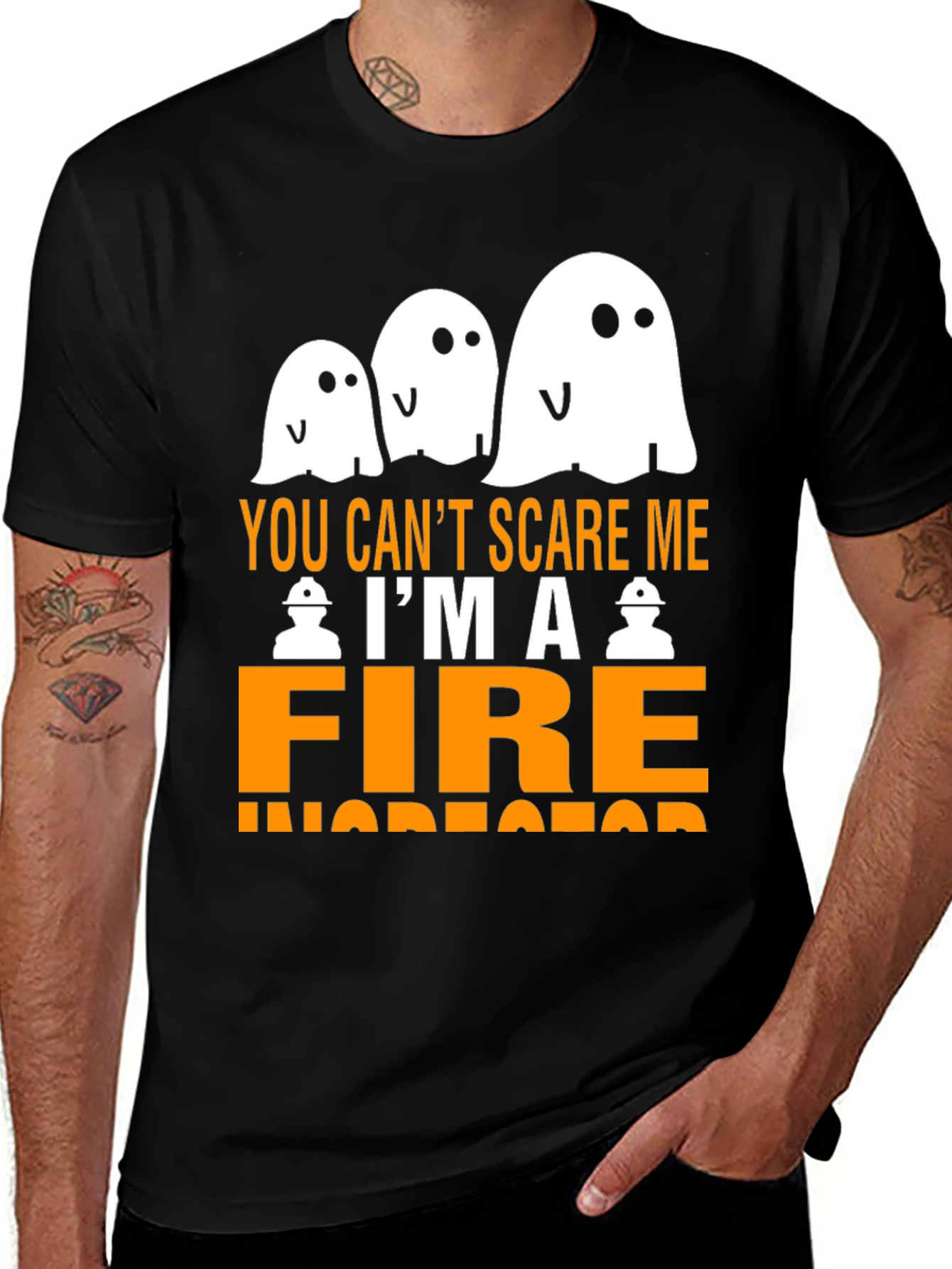 Funny Halloween Fire Inspector T-Shirt