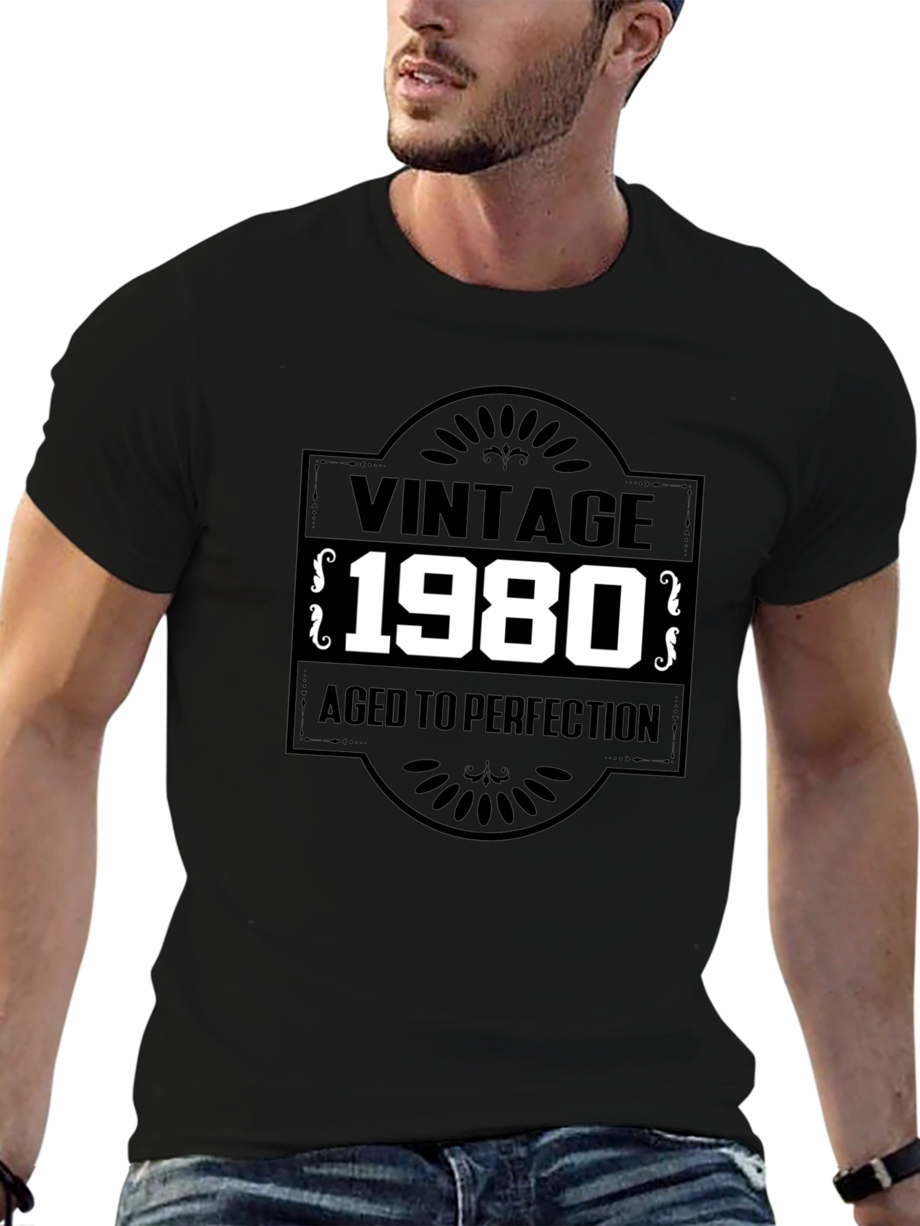 Vintage 1980 Aged to Perfection Graphic Tee