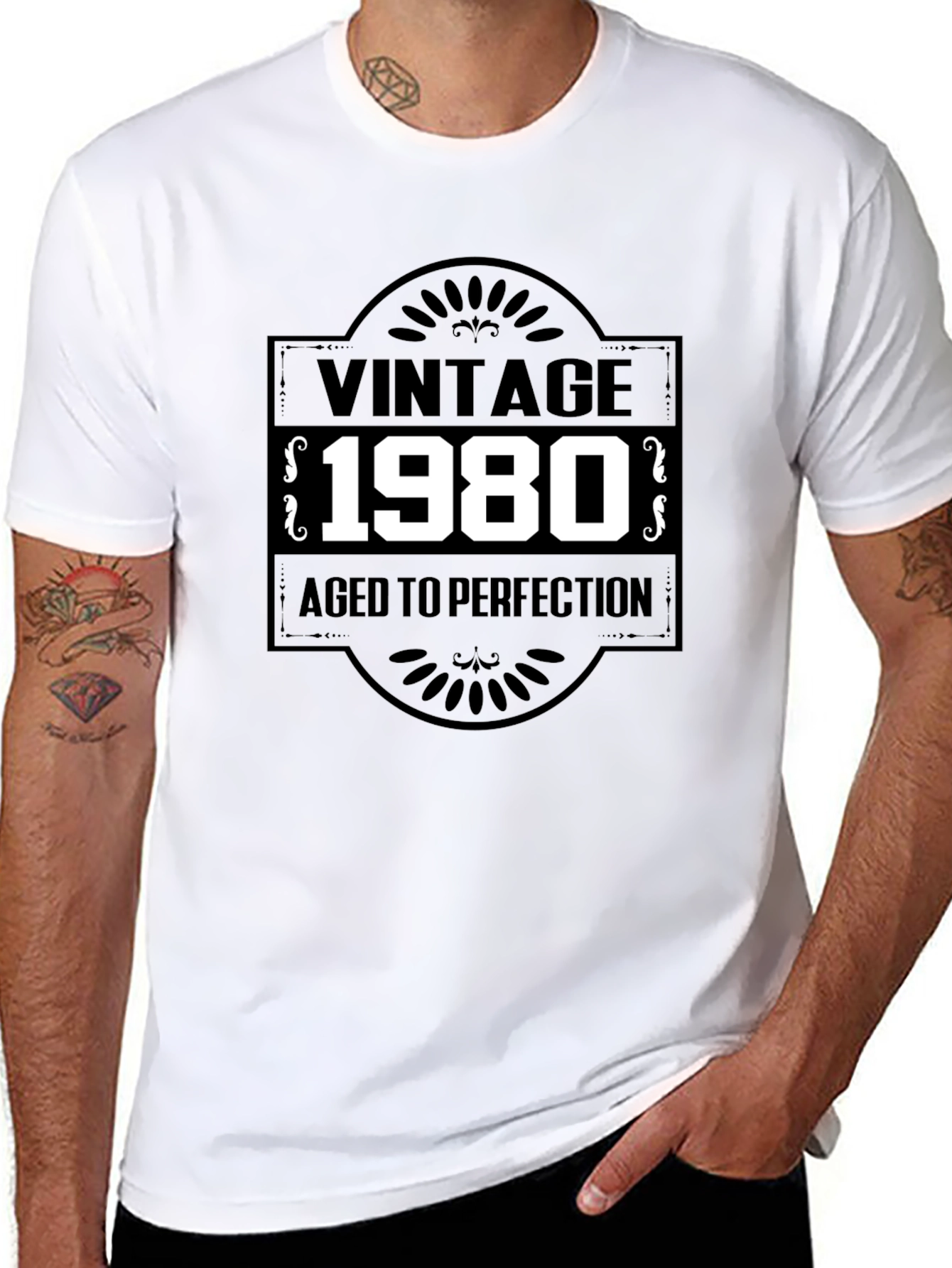 Vintage 1980 Aged to Perfection Graphic Tee