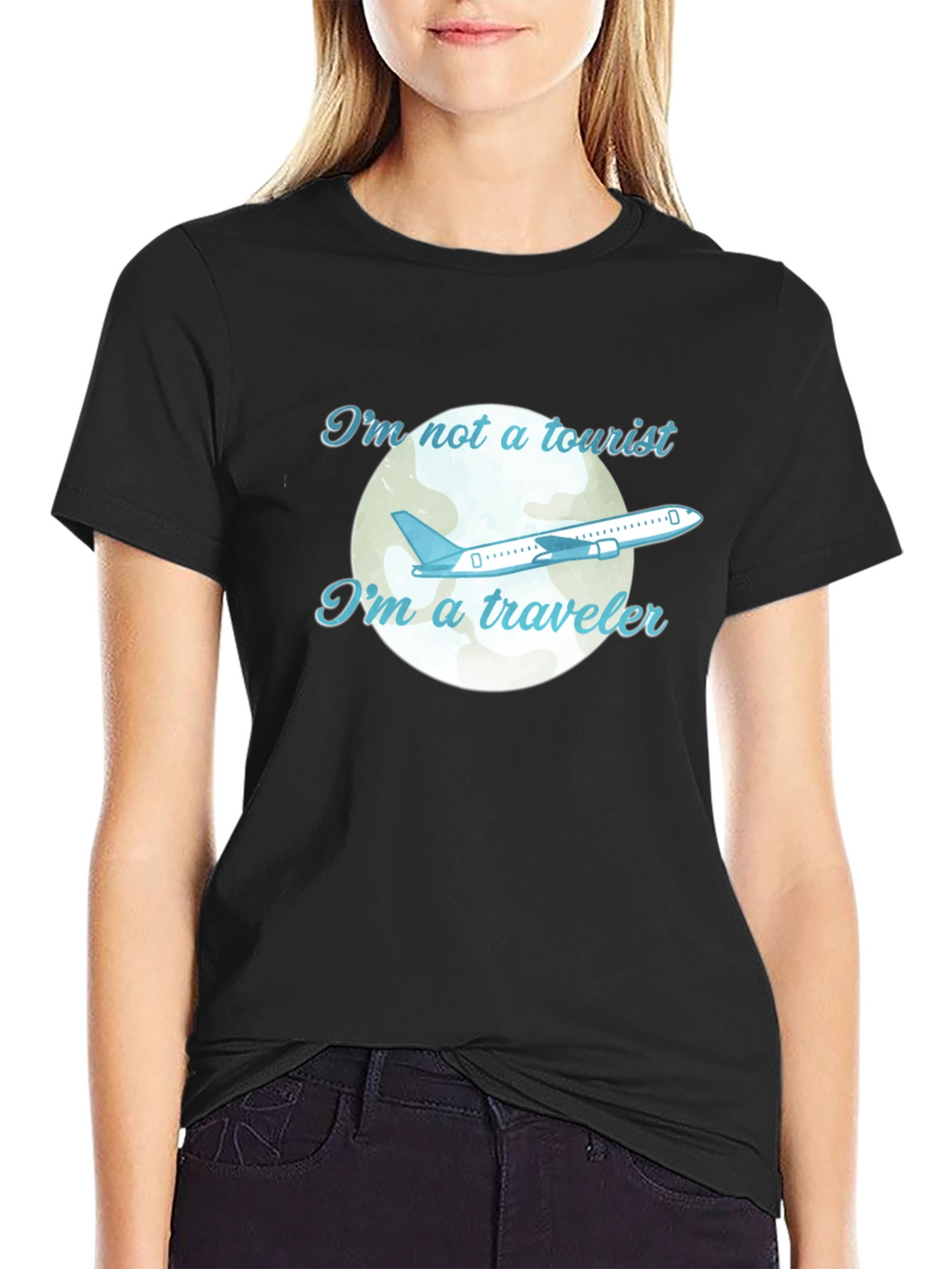Traveler Graphic Tee - Airplane Design