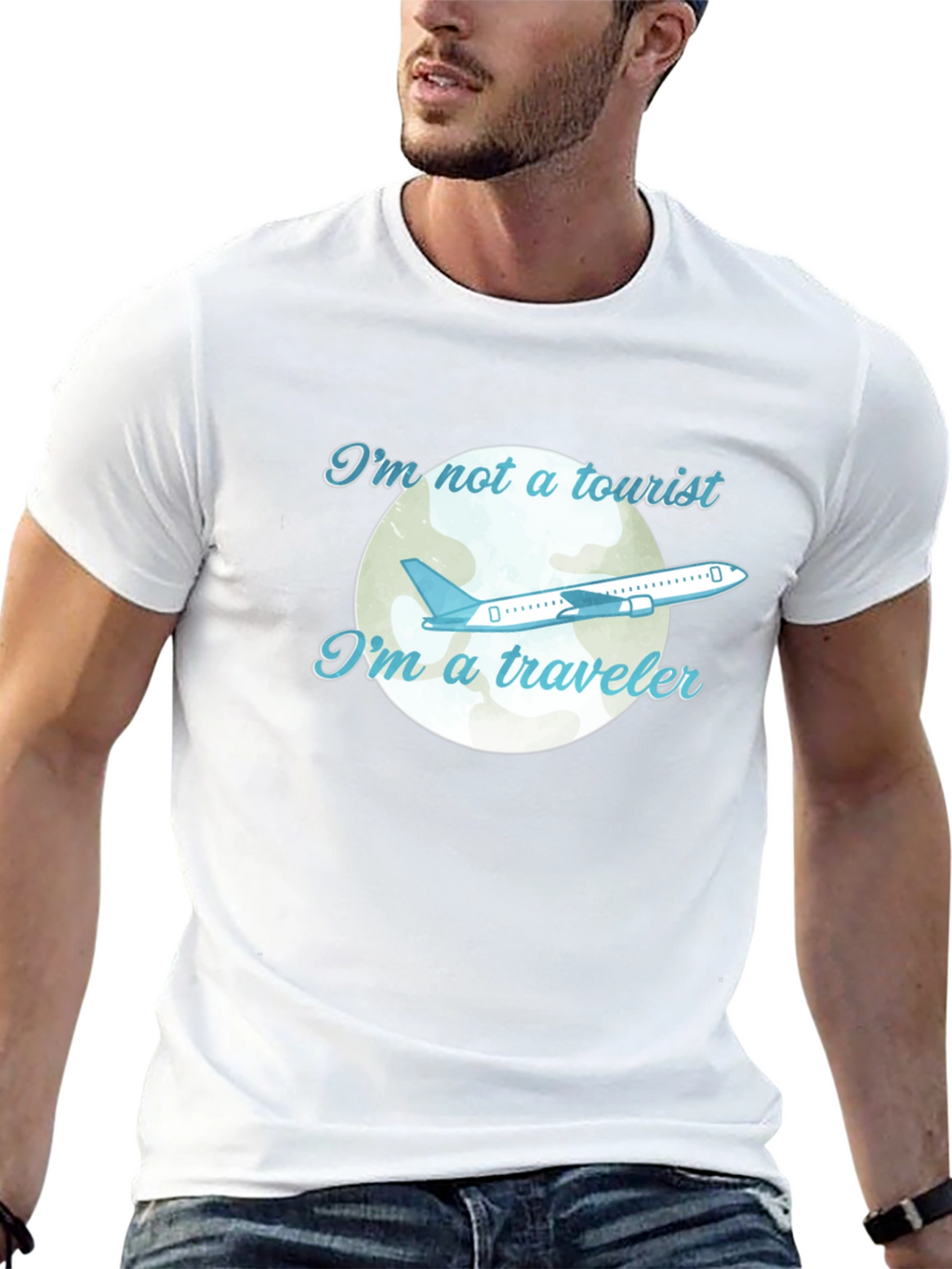 Traveler Graphic Tee - Airplane Design