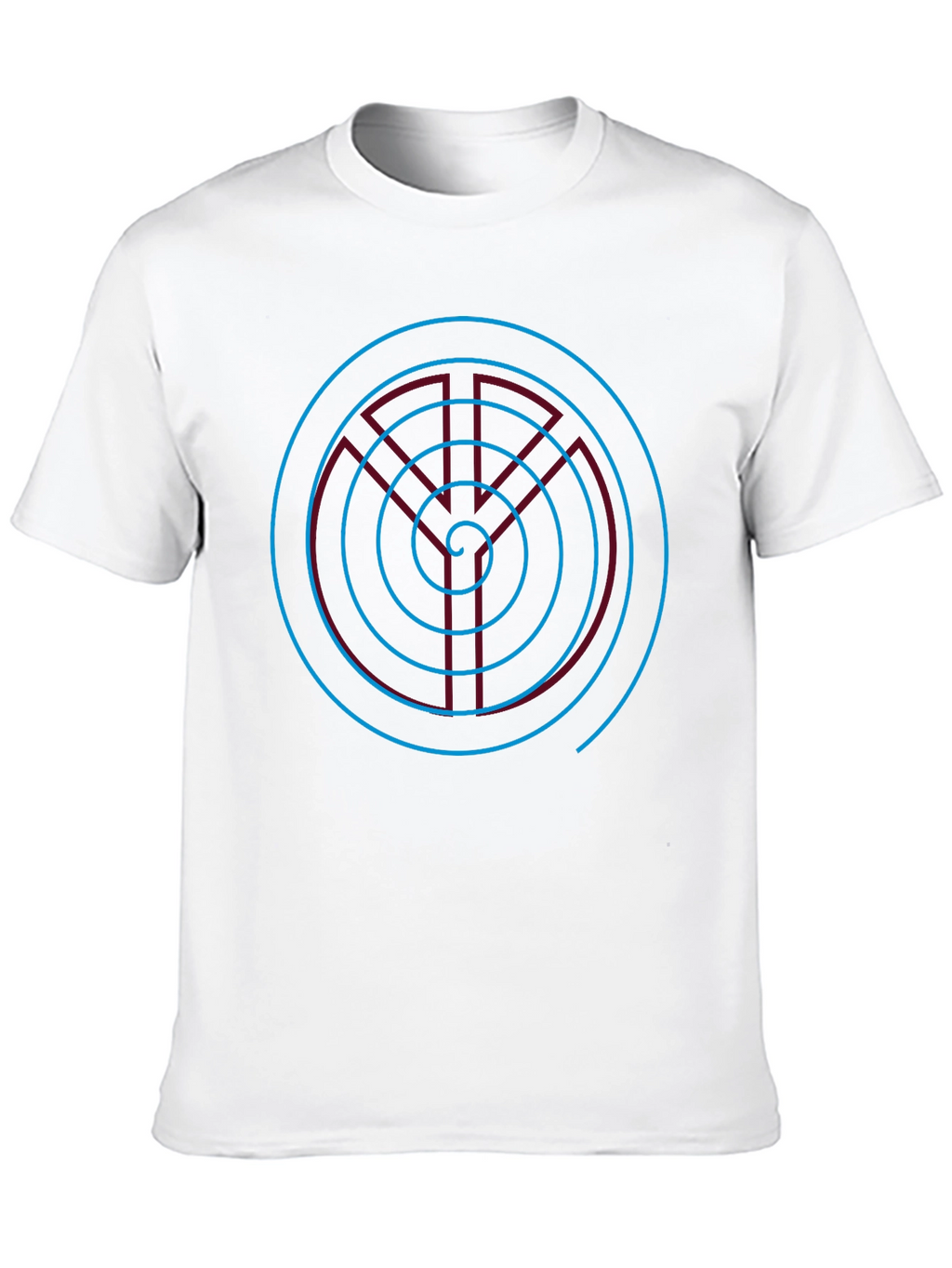 Spiral Labyrinth Graphic Tee - Stylish Casual Wear