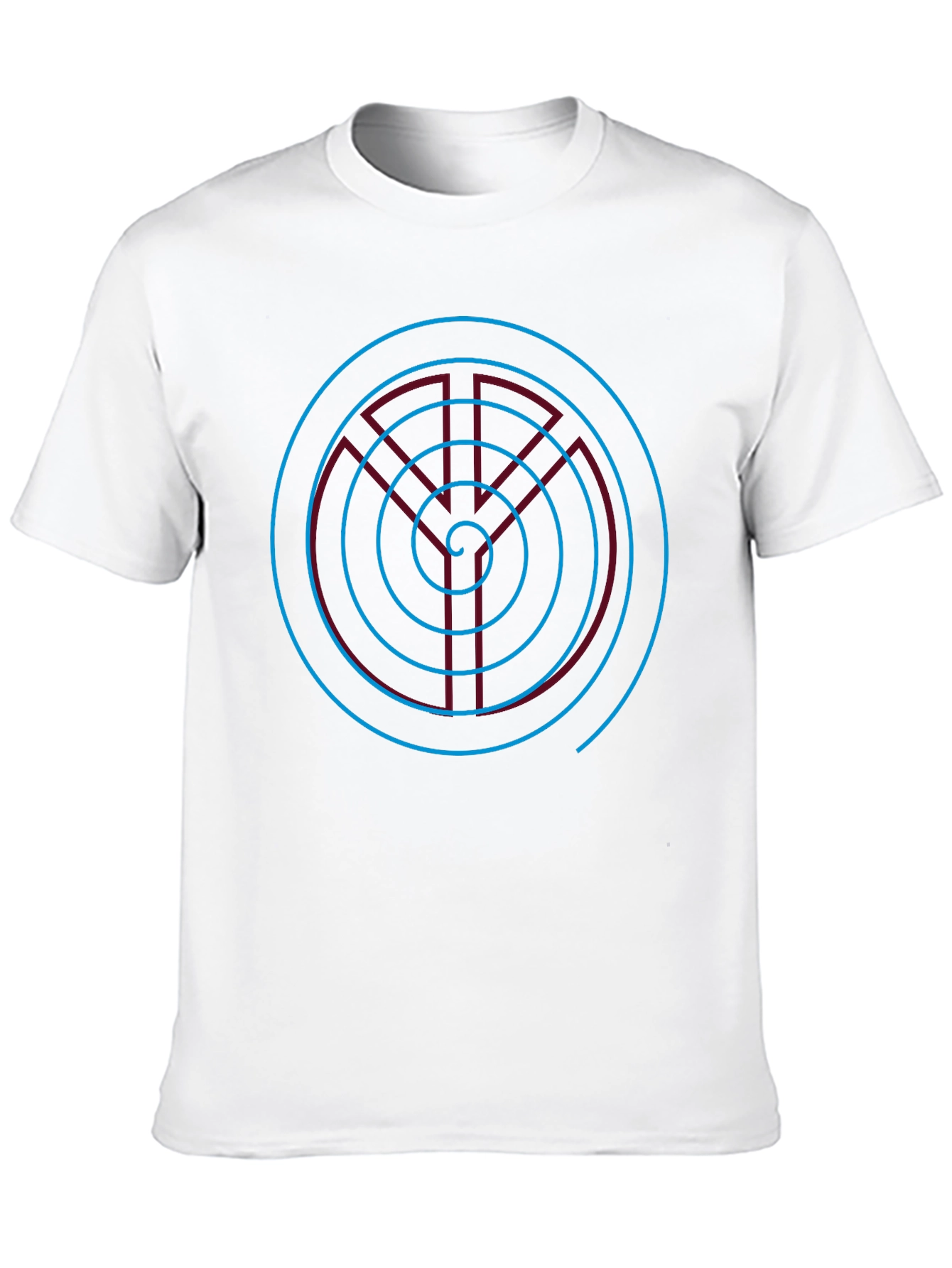 Spiral Labyrinth Graphic Tee - Stylish Casual Wear