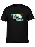 Think Happy Thoughts Graphic Tee - Black