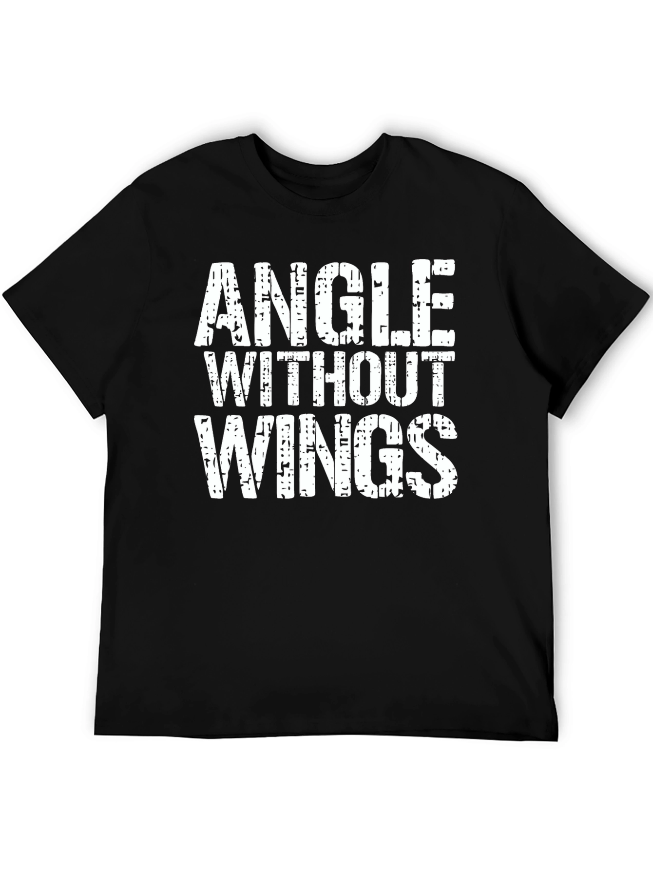 Angle Without Wings Black Graphic Tee