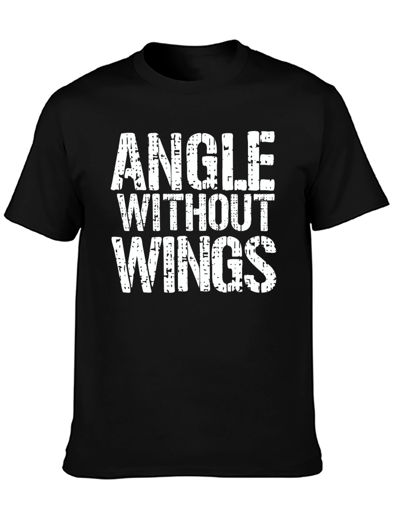 Angle Without Wings Black Graphic Tee