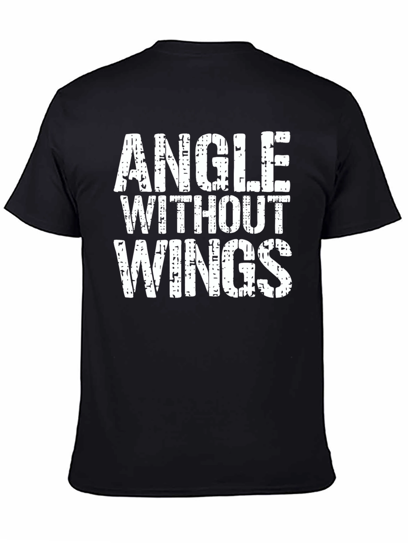 Angle Without Wings Black Graphic Tee