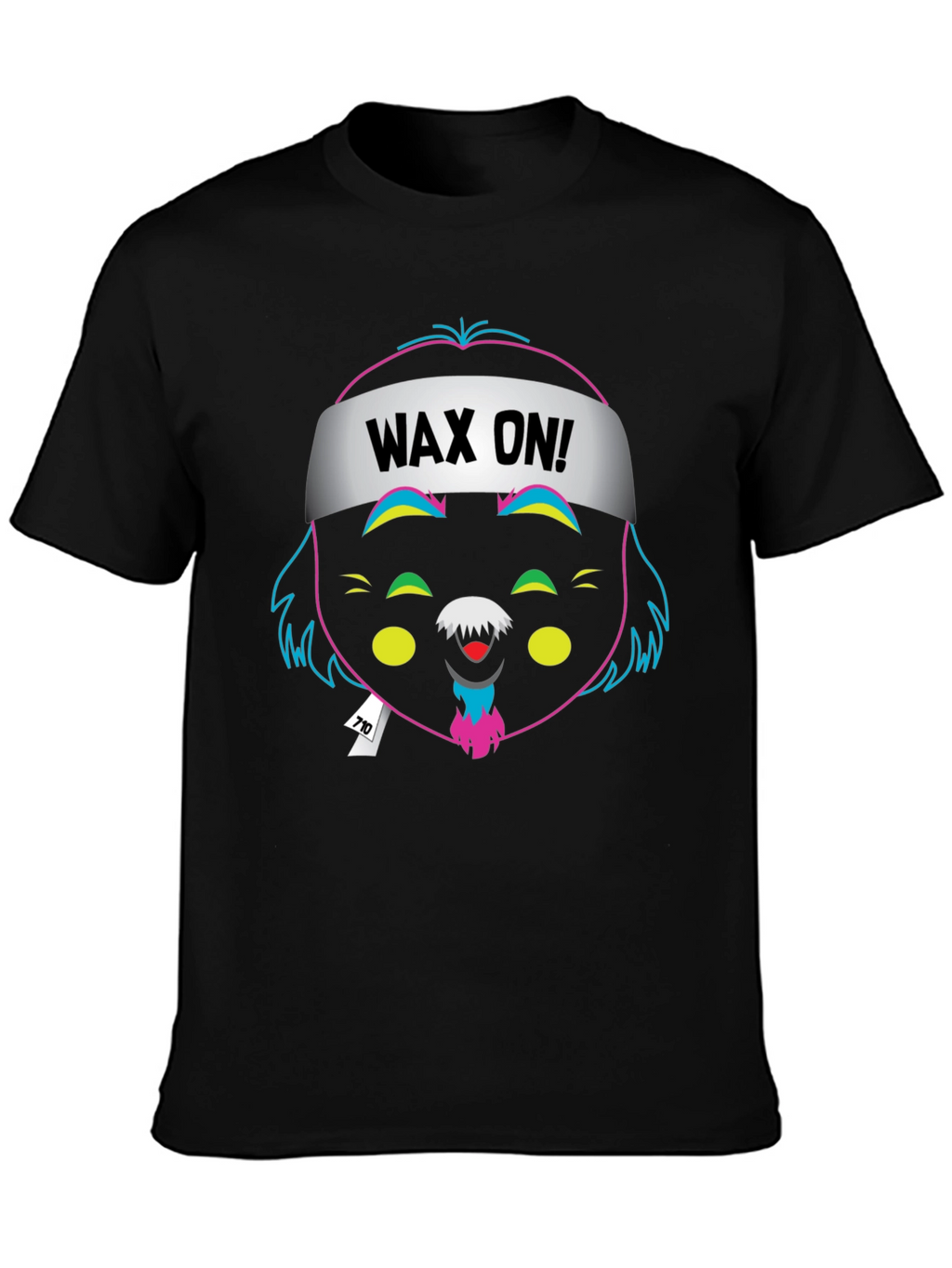 Wax On Cartoon Graphic T-Shirt