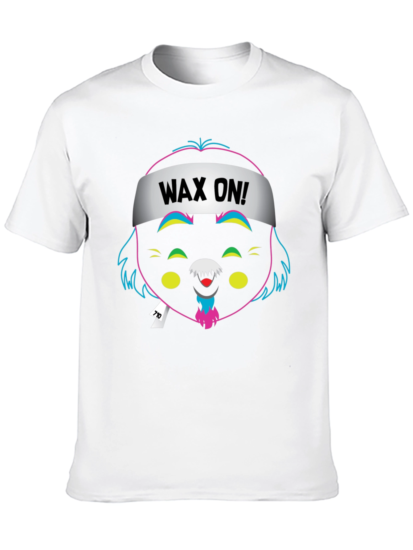 Wax On Cartoon Graphic T-Shirt
