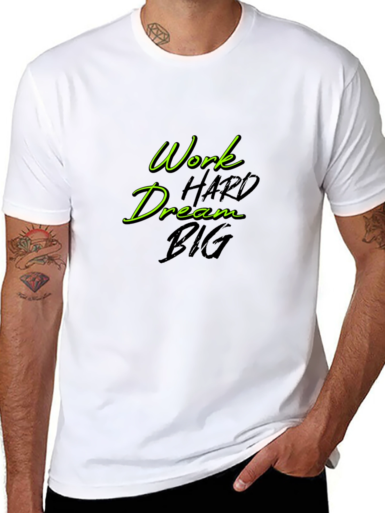 Work Hard Dream Big Black T-Shirt