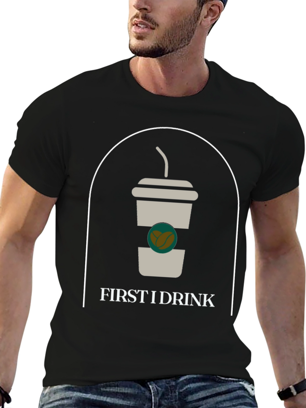 First I Drink Graphic Tee