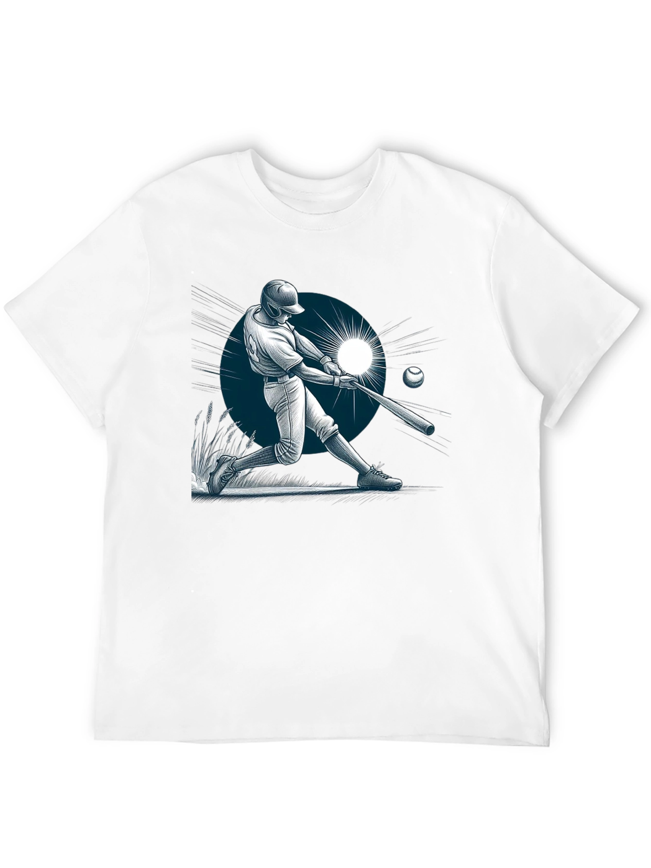 Baseball Batter Graphic Tee - Stylish Sports Apparel