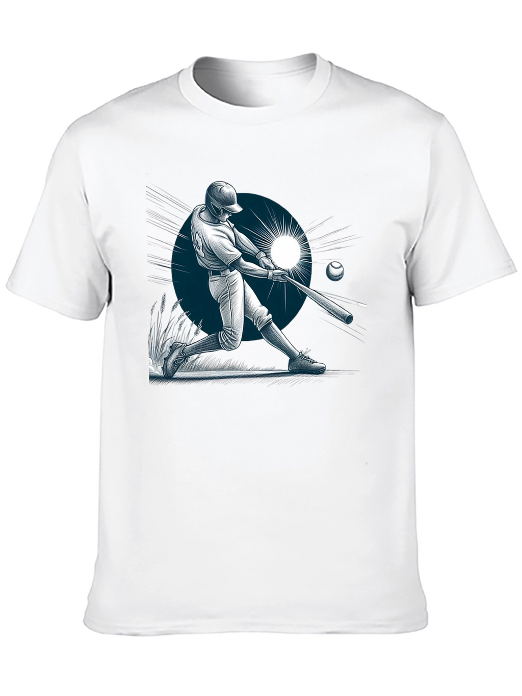 Baseball Batter Graphic Tee - Stylish Sports Apparel