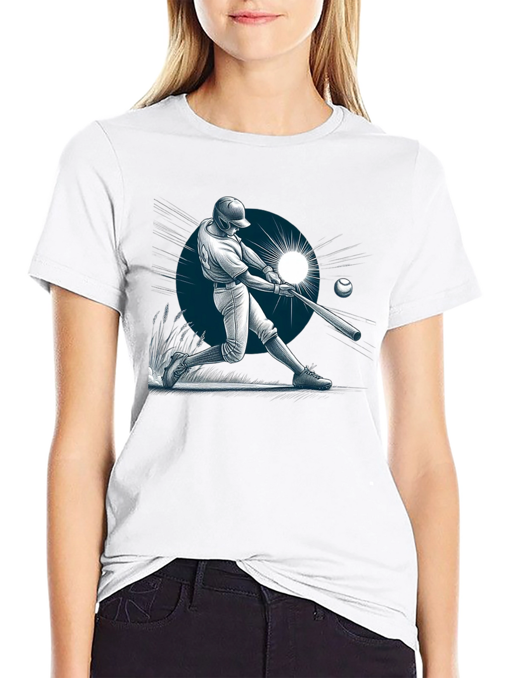 Baseball Batter Graphic Tee - Stylish Sports Apparel