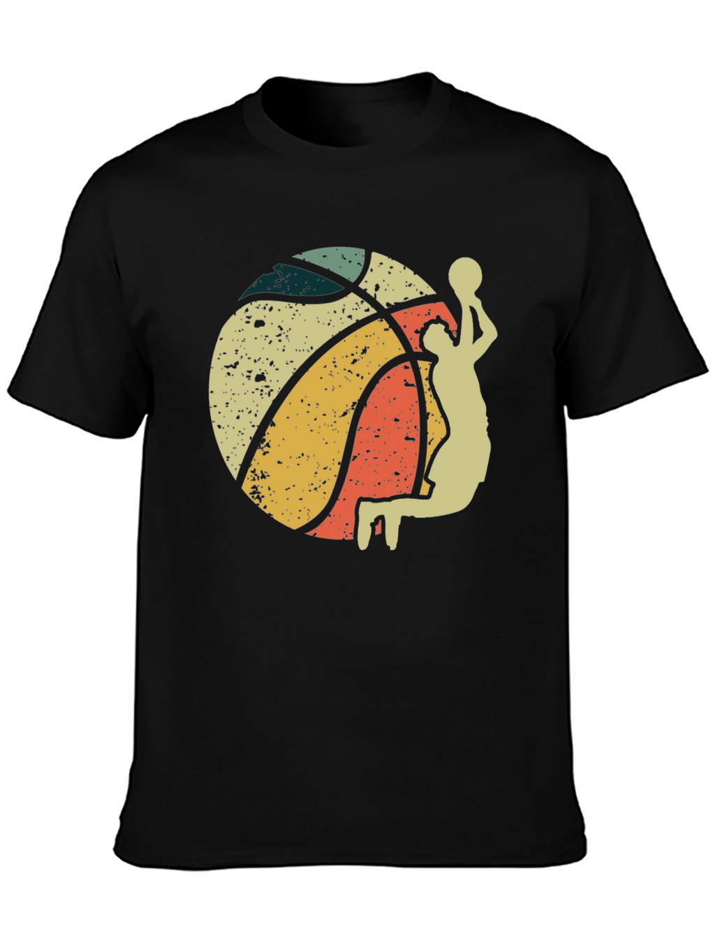 Retro Basketball Player Graphic T-Shirt