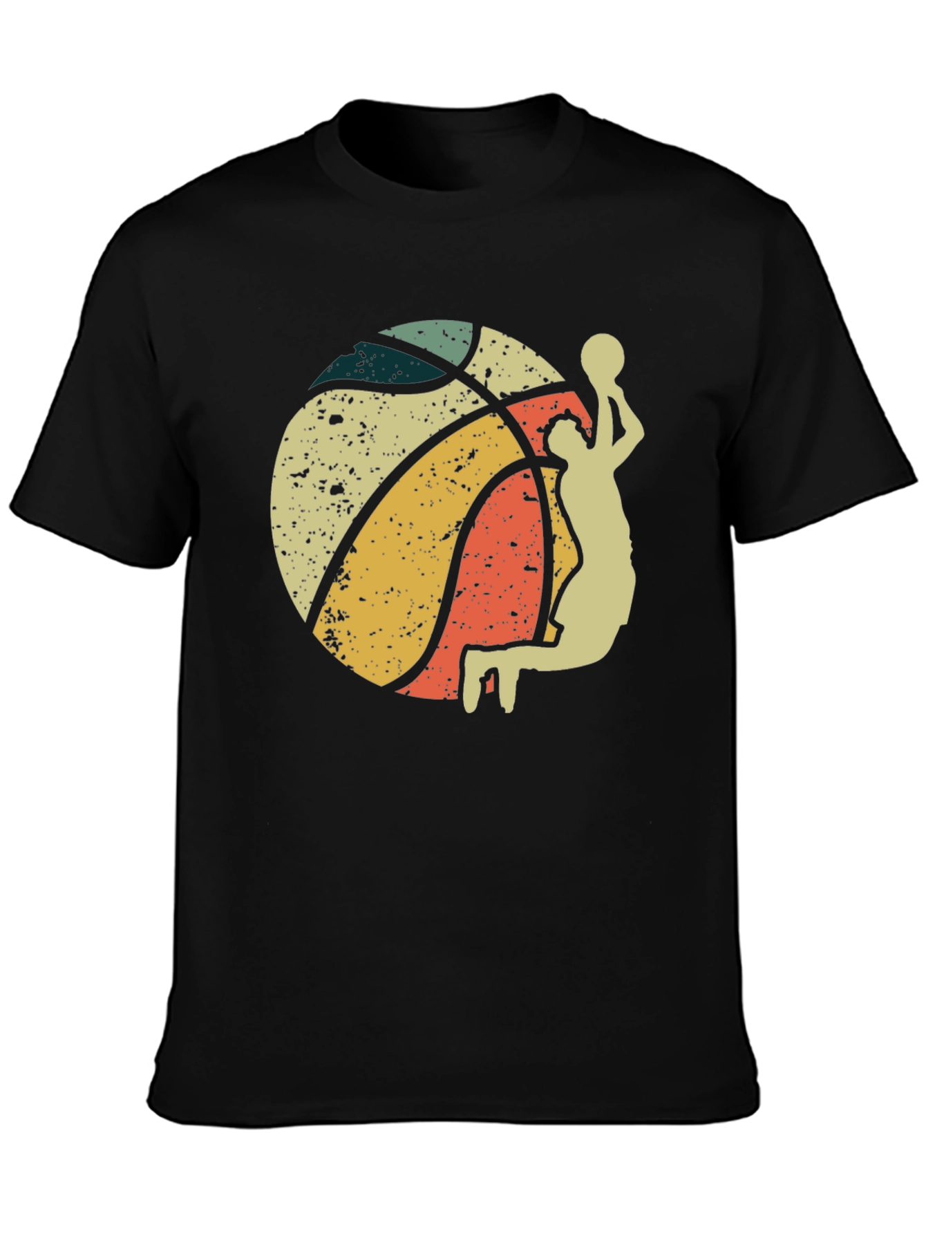 Retro Basketball Player Graphic T-Shirt