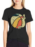 Retro Basketball Player Graphic T-Shirt