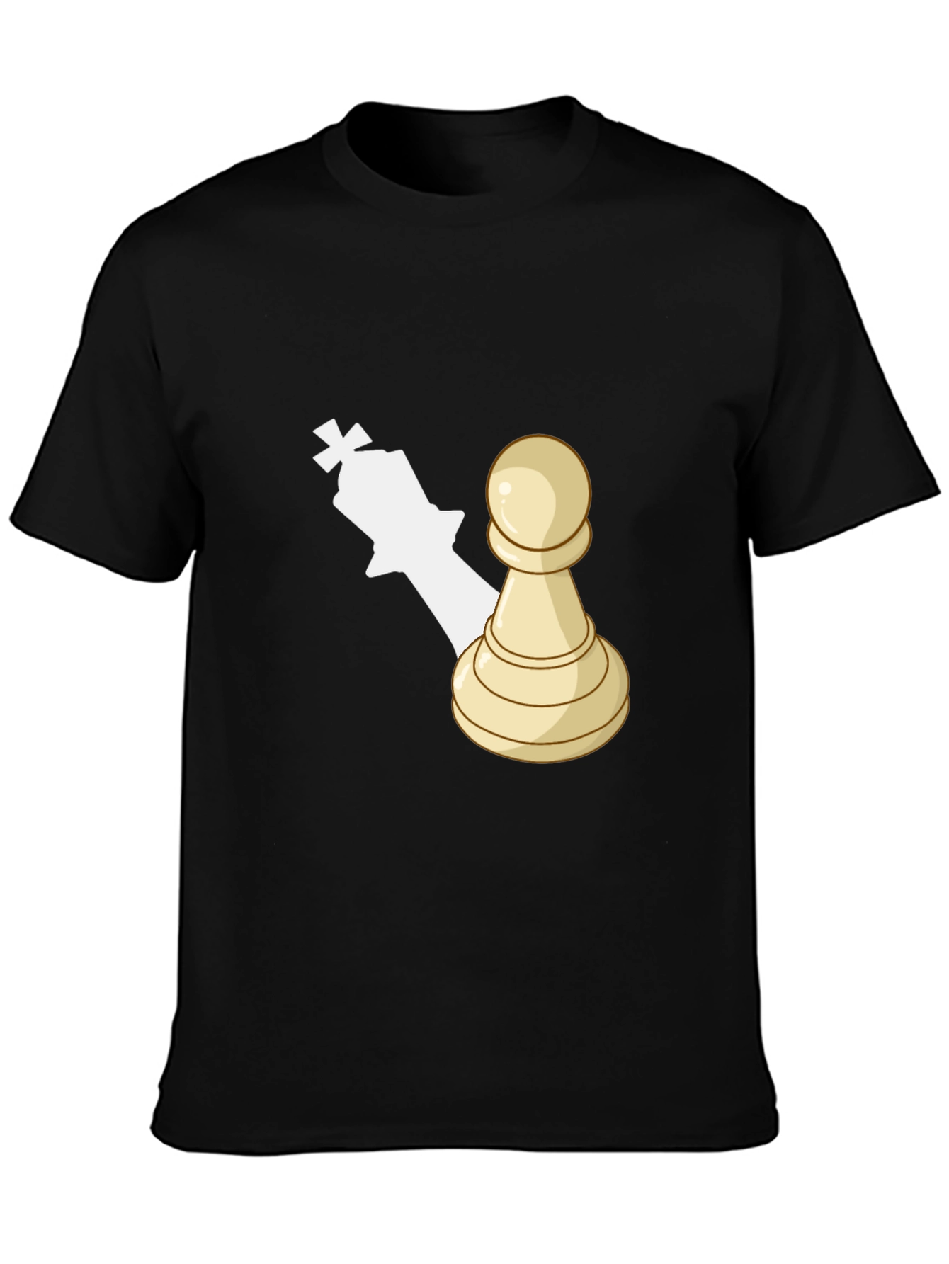 Chess Piece Graphic Tee - Pawn King Shadow