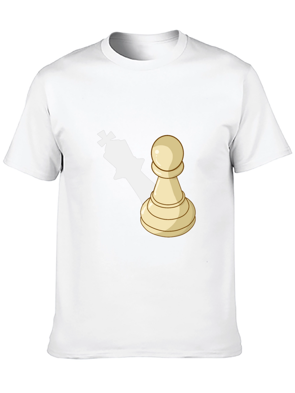 Chess Piece Graphic Tee - Pawn King Shadow