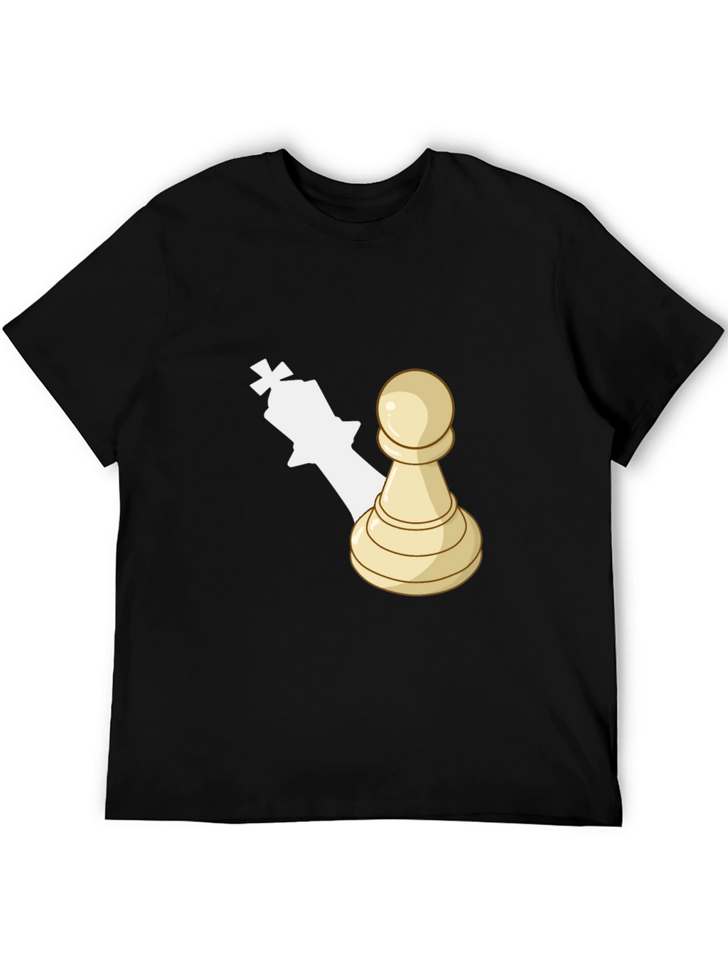 Chess Piece Graphic Tee - Pawn King Shadow