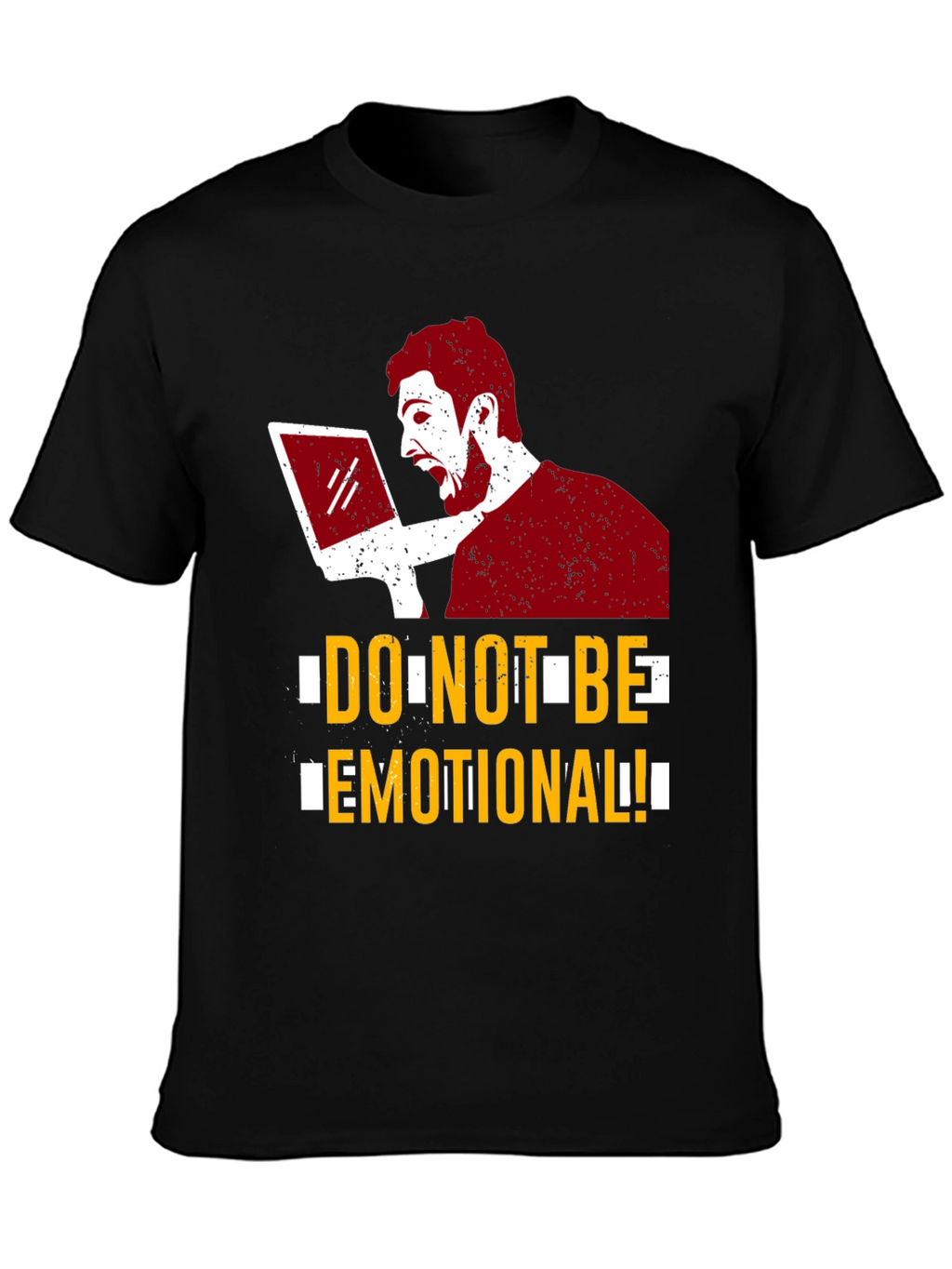 Do Not Be Emotional Graphic Tee - Black