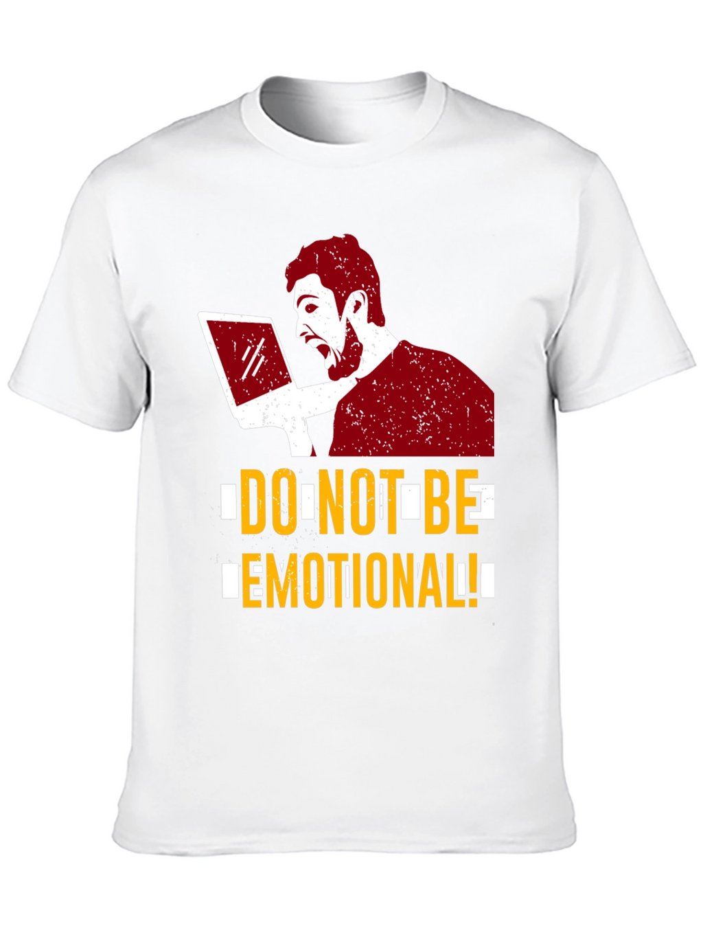 Do Not Be Emotional Graphic Tee - Black