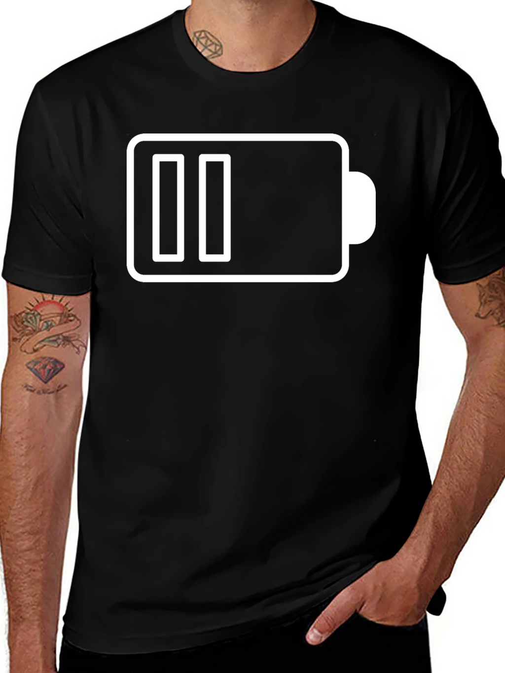 Low Battery T-Shirt - Funny Graphic Tee