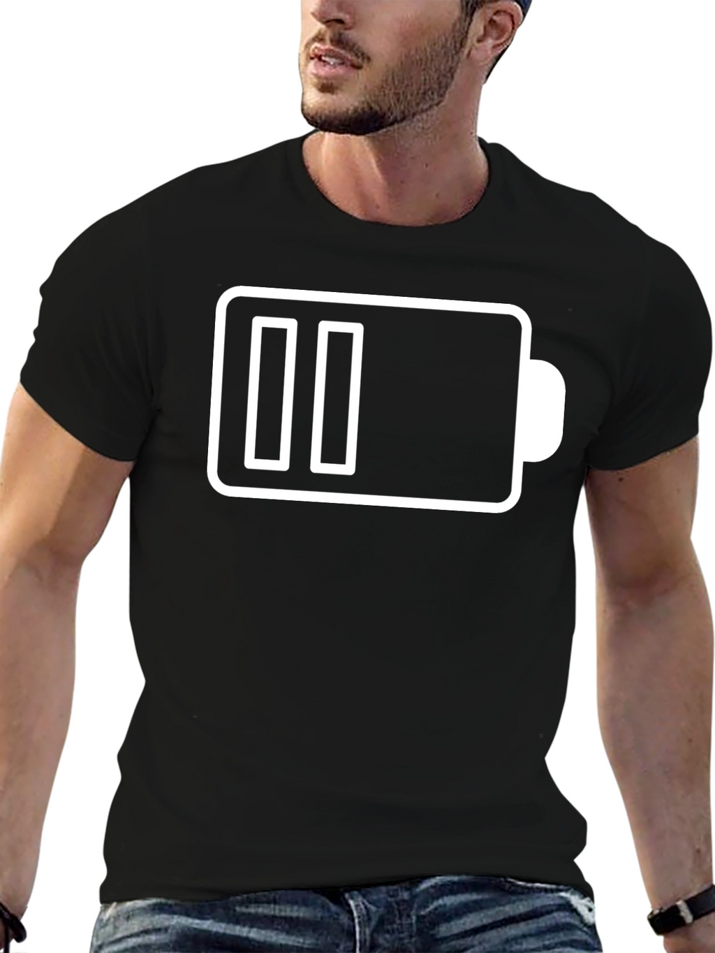 Low Battery T-Shirt - Funny Graphic Tee