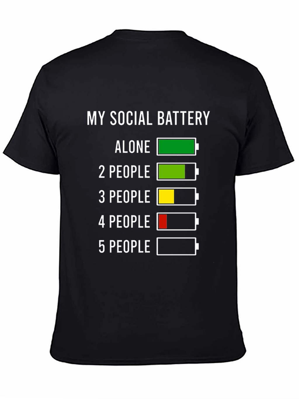 Social Battery T-Shirt - Introvert Humor
