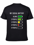 Social Battery T-Shirt - Introvert Humor