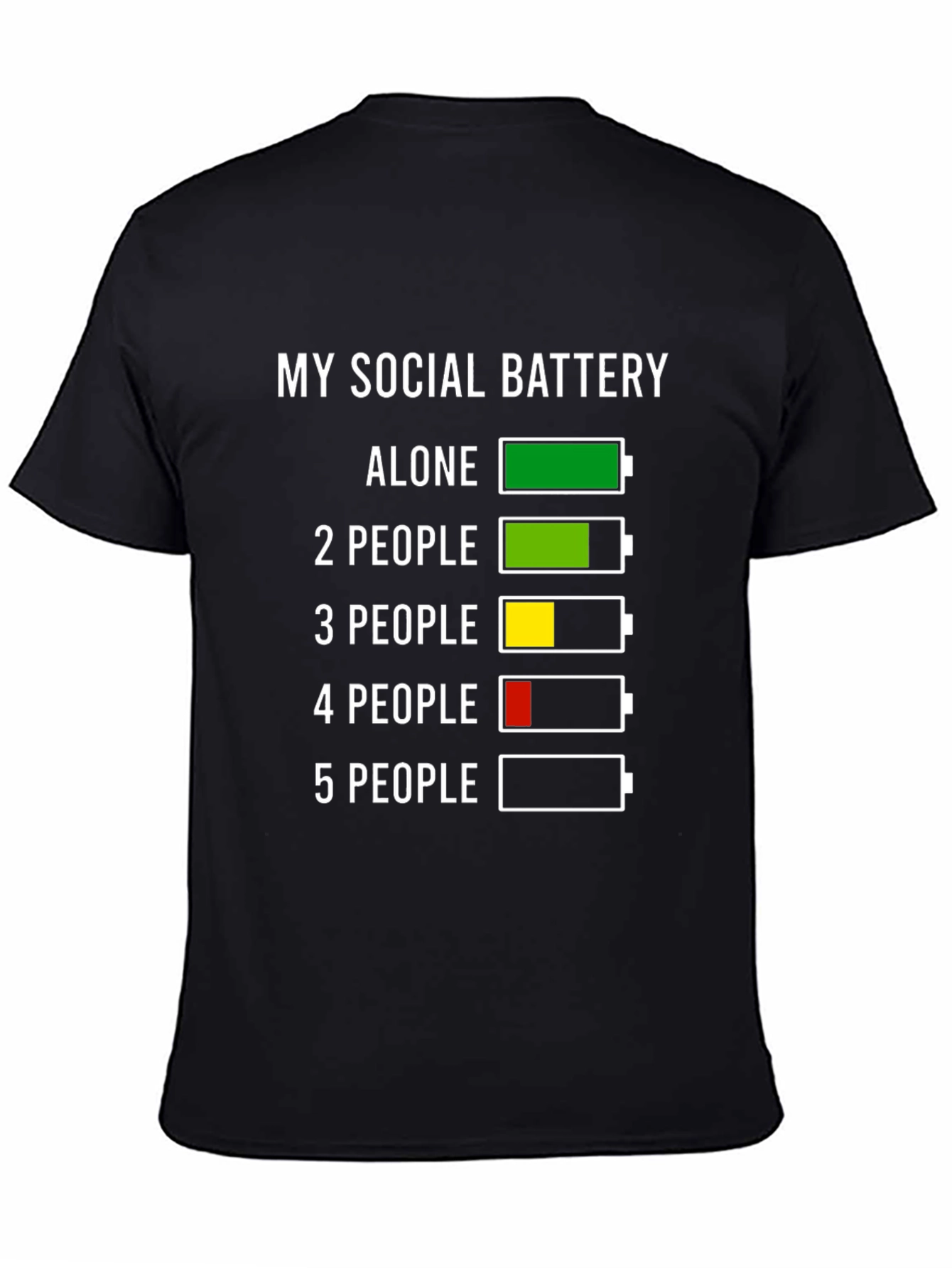 Social Battery T-Shirt - Introvert Humor