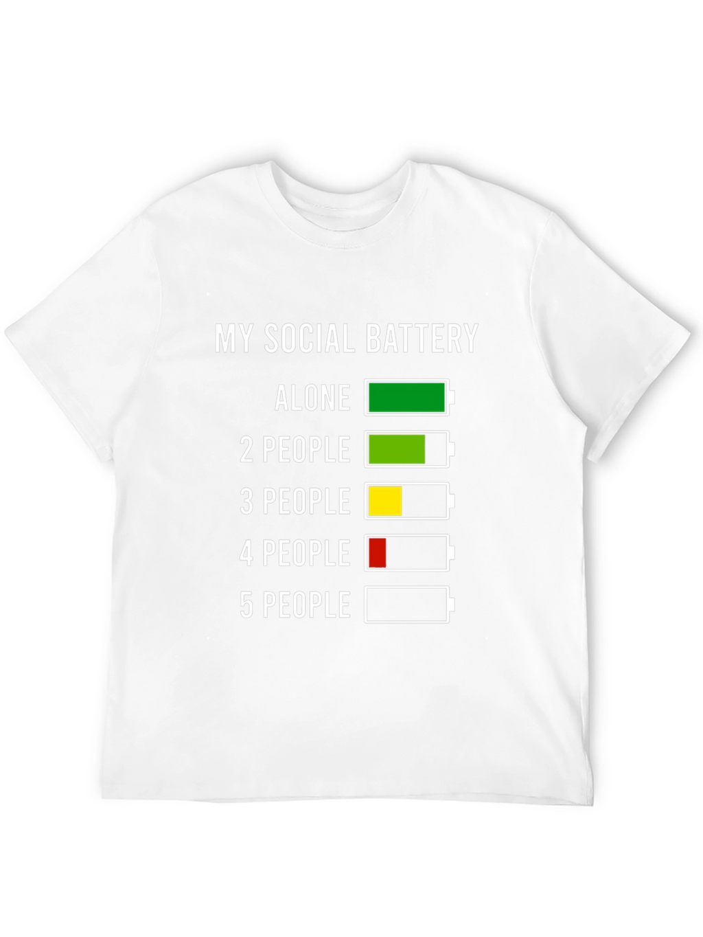 Social Battery T-Shirt - Introvert Humor