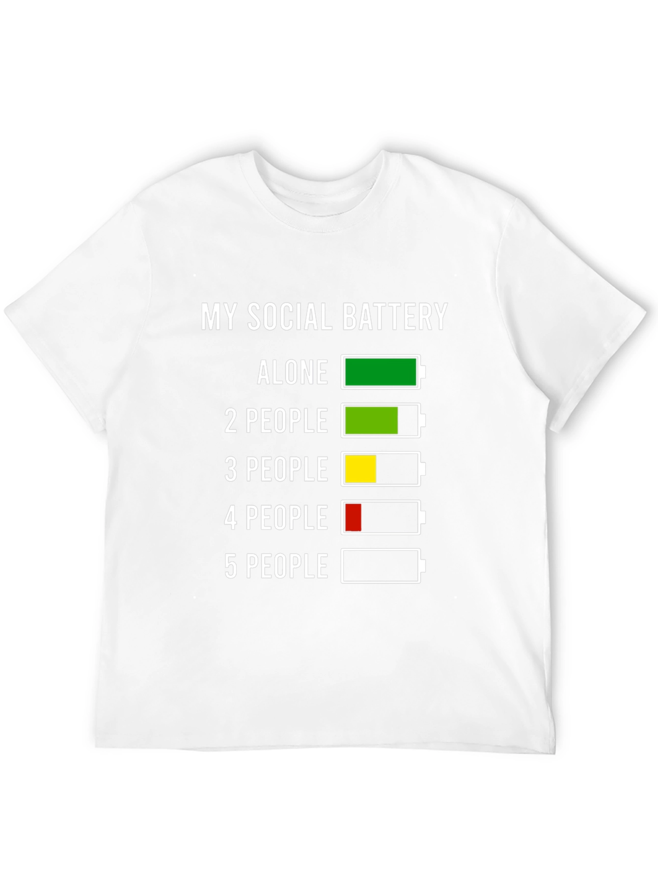 Social Battery T-Shirt - Introvert Humor