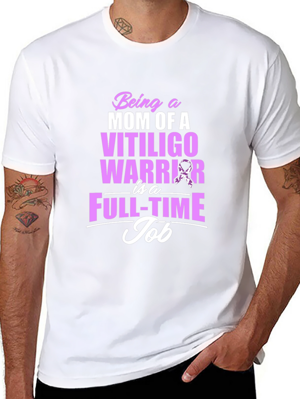 Vitiligo Warrior Mom T-Shirt