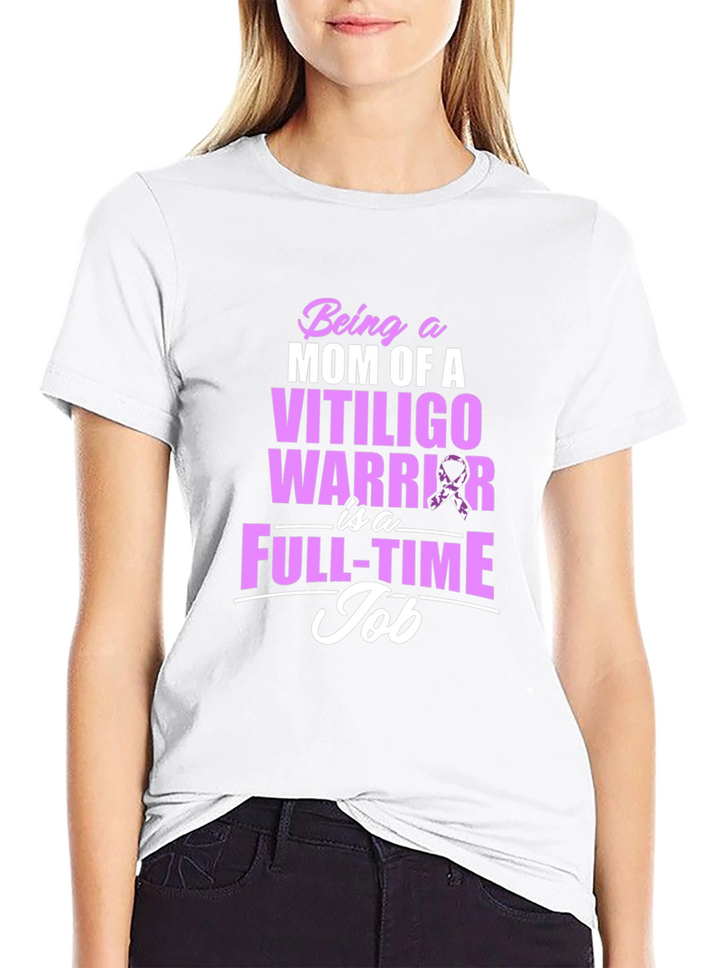 Vitiligo Warrior Mom T-Shirt