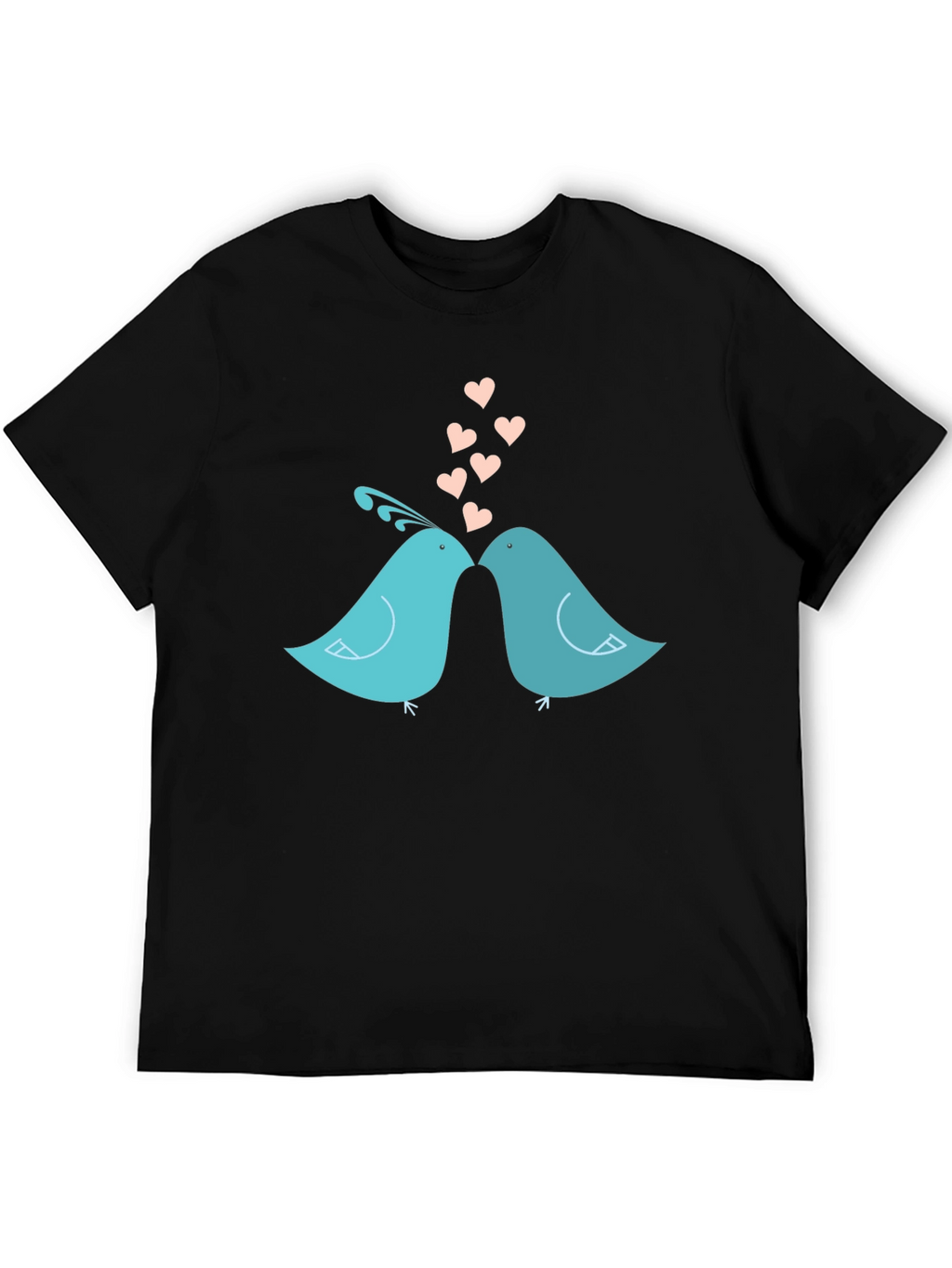 Lovebirds T-Shirt - Romantic Birds Design
