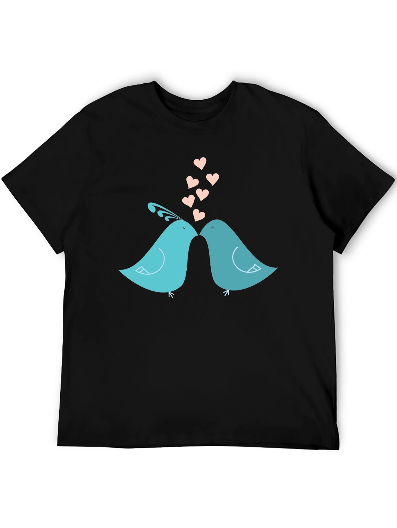Lovebirds T-Shirt - Romantic Birds Design