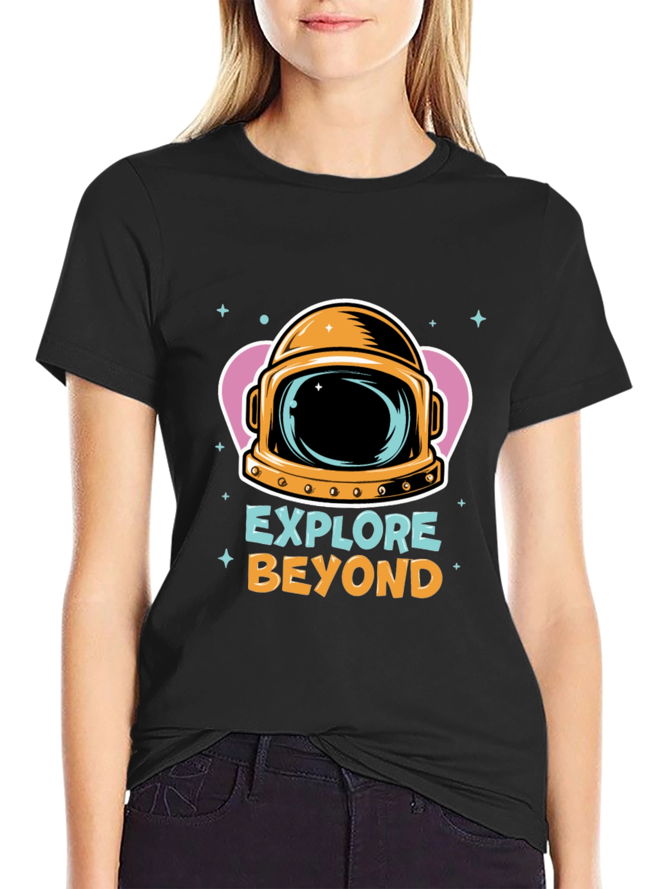 Explore Beyond Black Graphic T-Shirt
