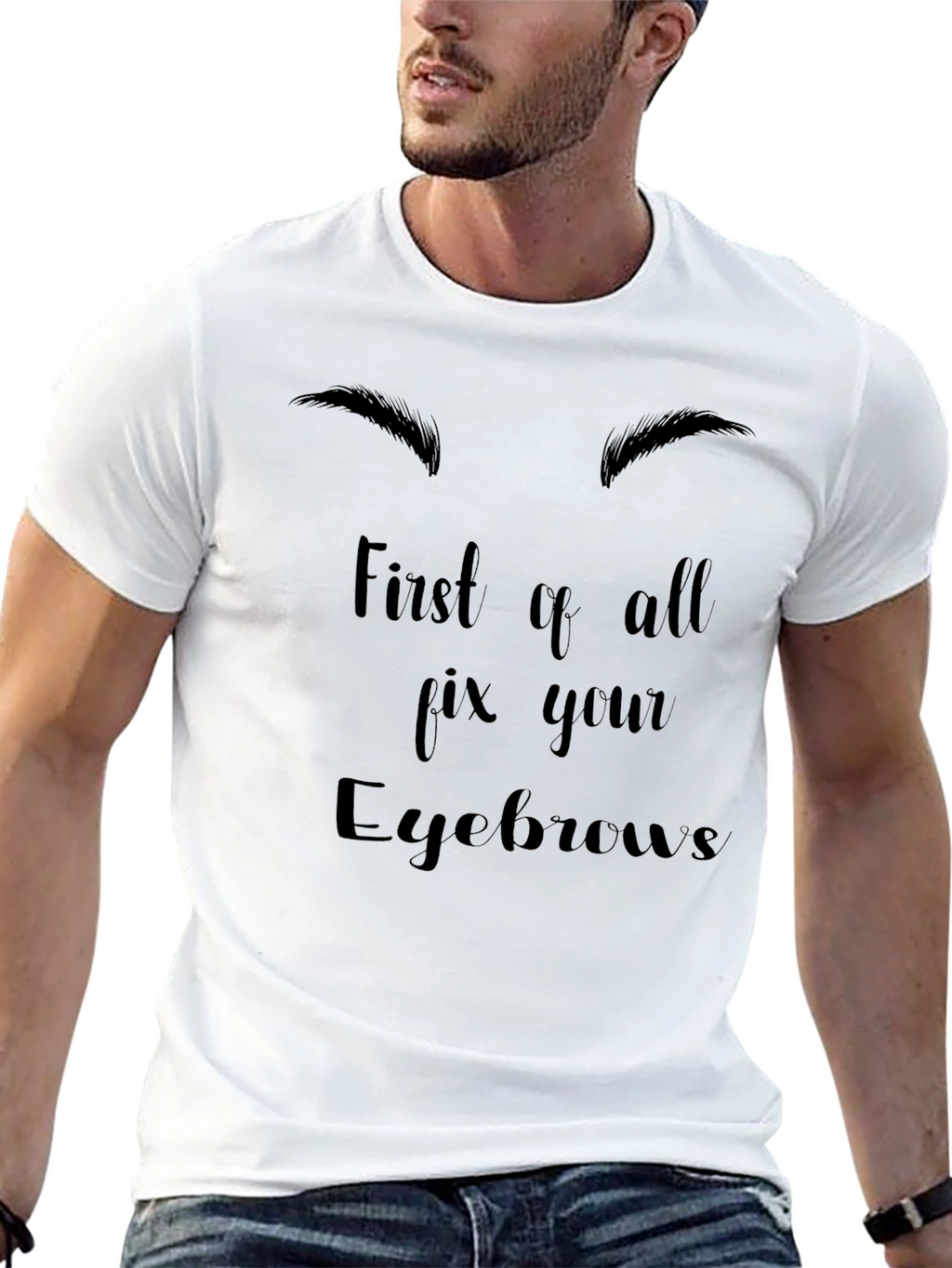 Fix Your Eyebrows Graphic Tee - Unisex