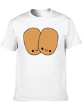 Cute Potato Duo Black T-Shirt