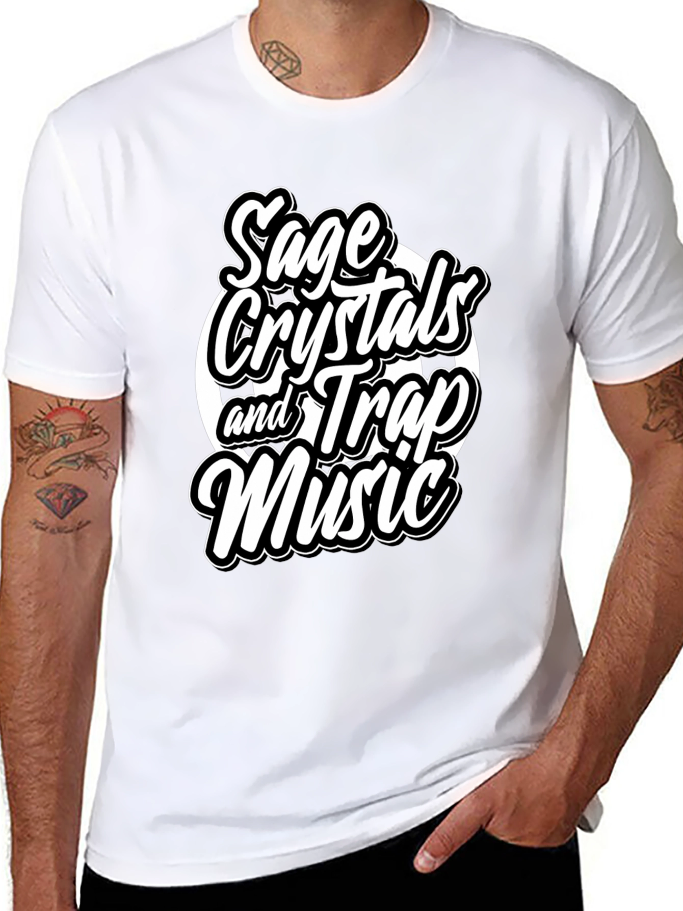 Sage Crystals & Trap Music T-Shirt