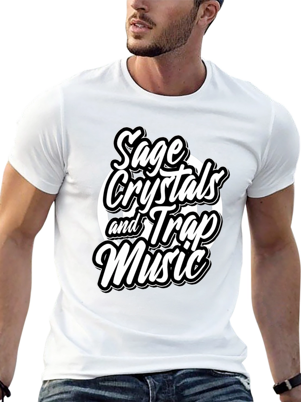 Sage Crystals & Trap Music T-Shirt