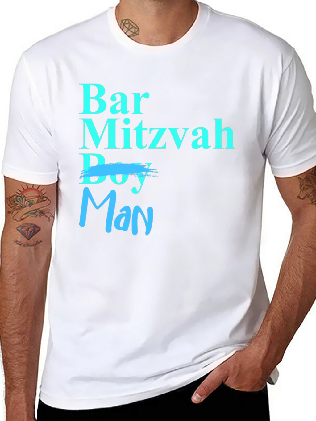 Bar Mitzvah Man T-Shirt - Celebrate Becoming a Man