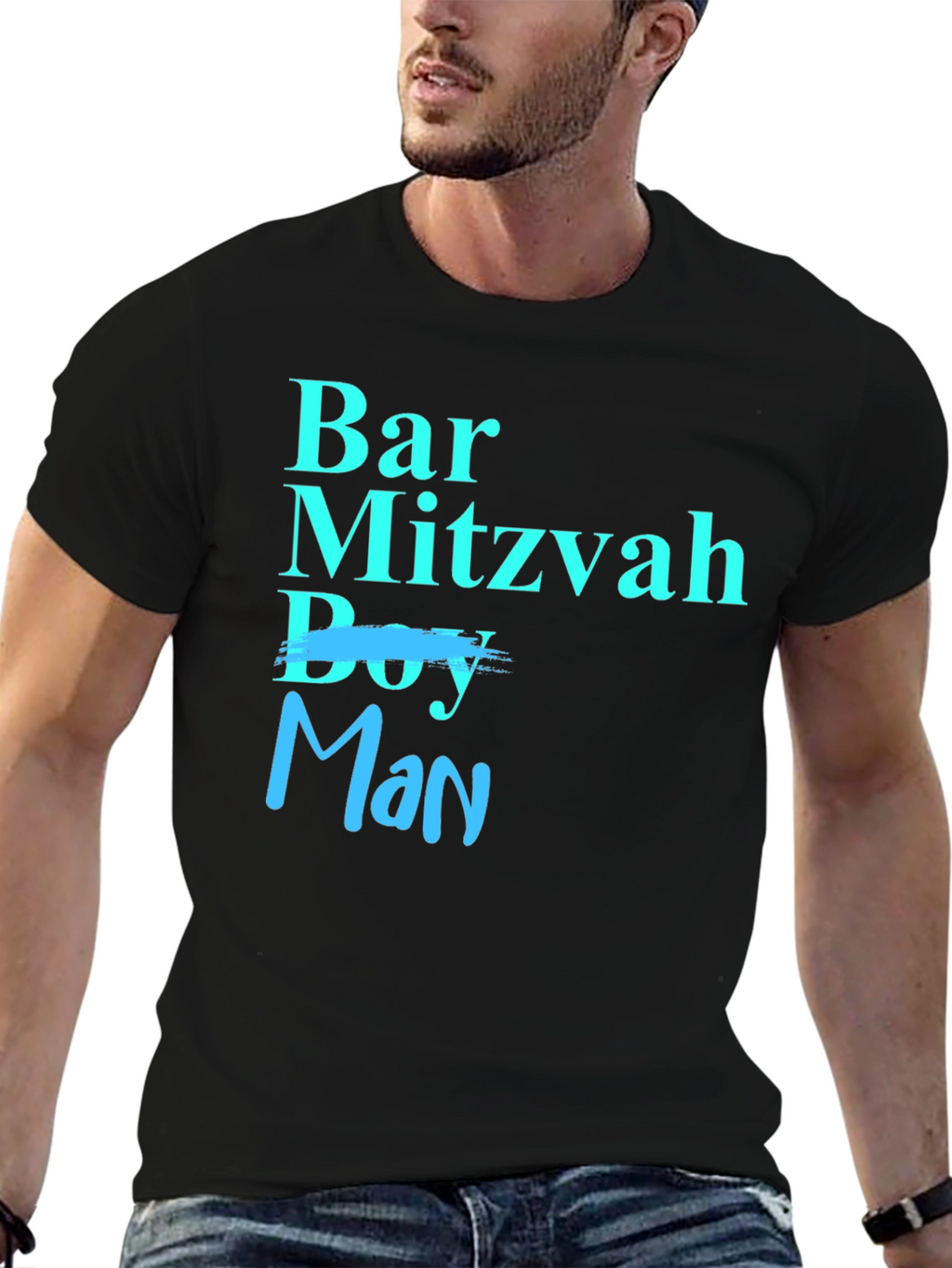 Bar Mitzvah Man T-Shirt - Celebrate Becoming a Man