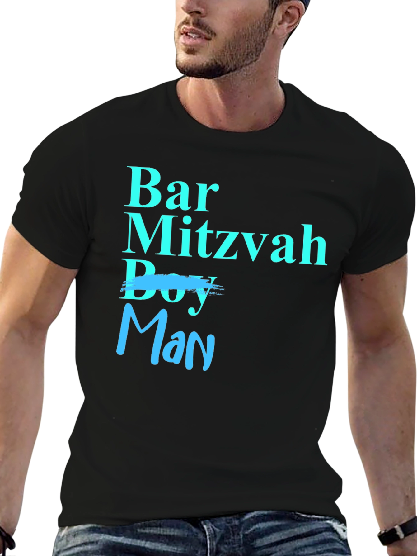 Bar Mitzvah Man T-Shirt - Celebrate Becoming a Man