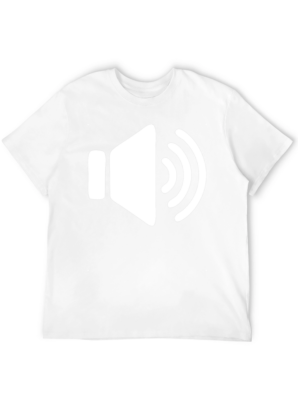 Black T-Shirt with Speaker Volume Graphic