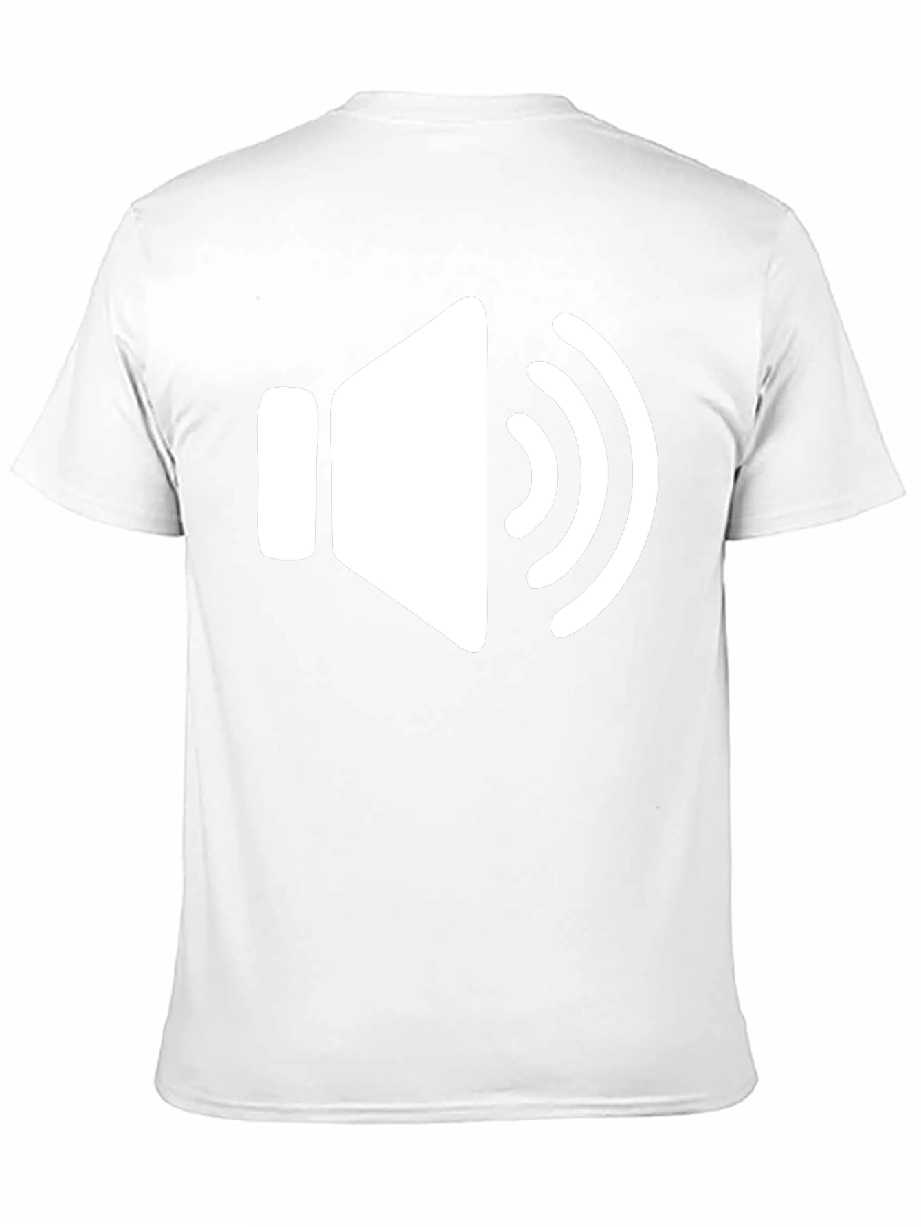 Black T-Shirt with Speaker Volume Graphic