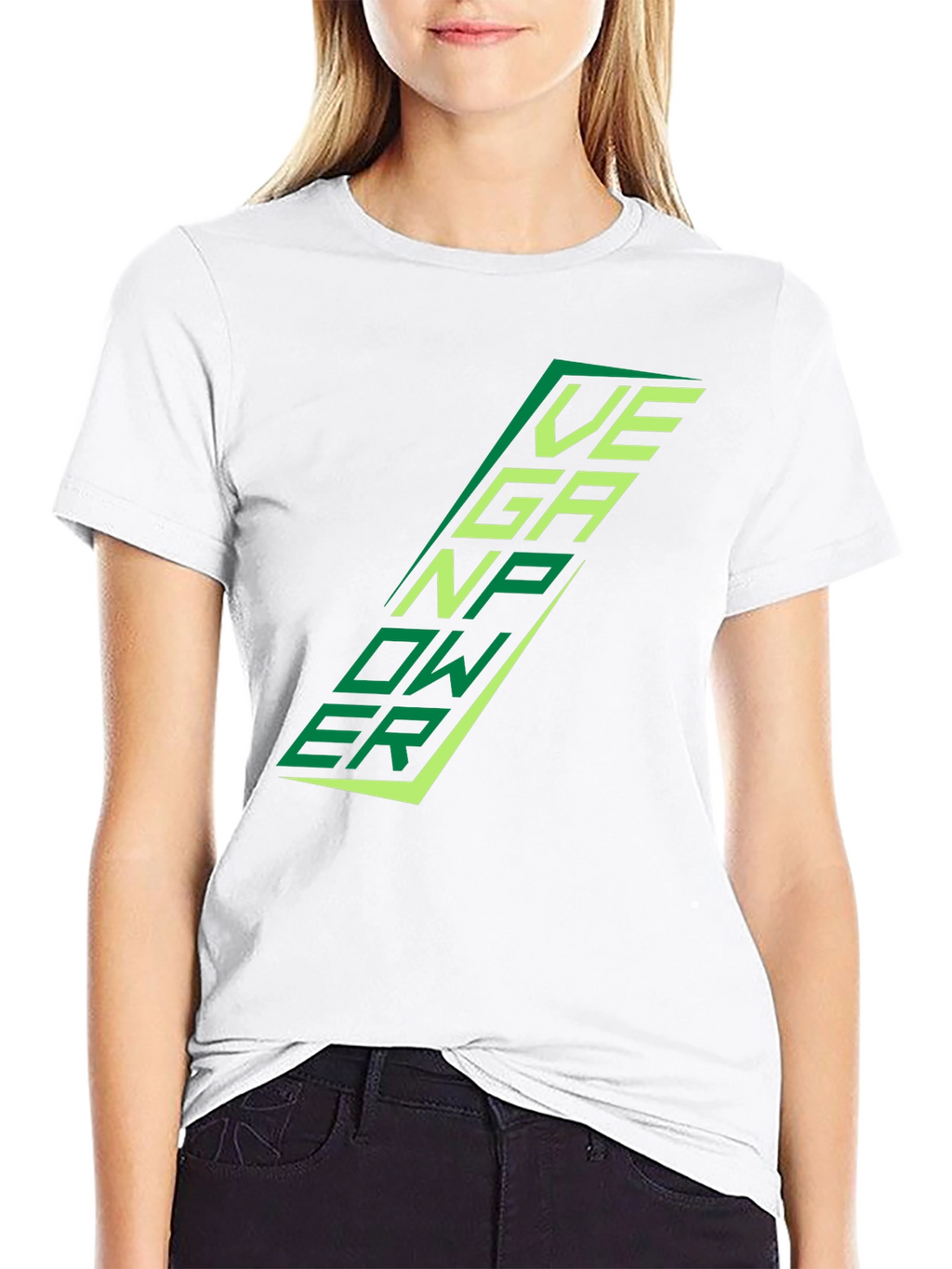 Vegan Power Black T-Shirt