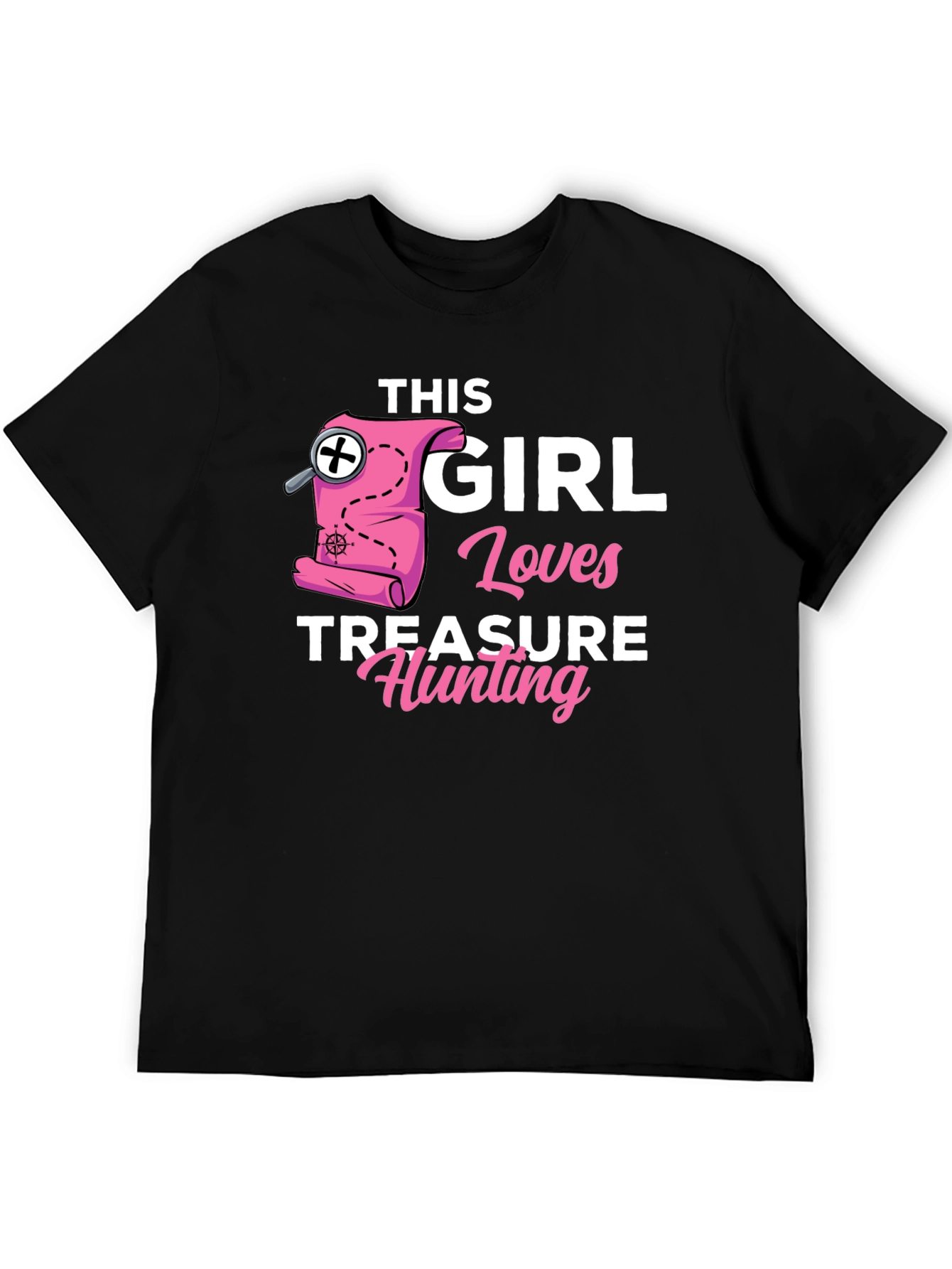 Girl Loves Treasure Hunting T-Shirt