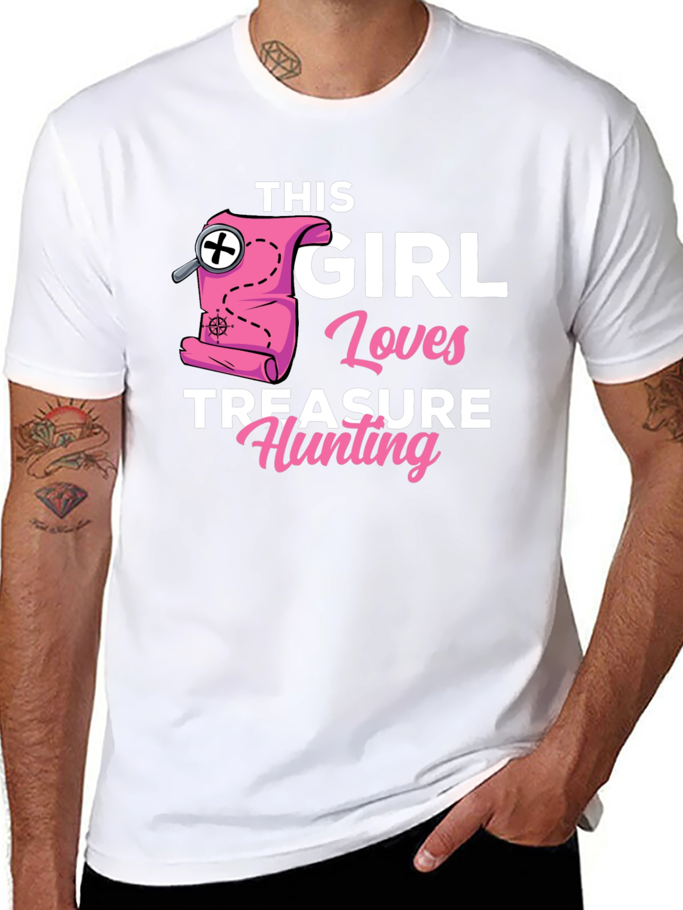 Girl Loves Treasure Hunting T-Shirt